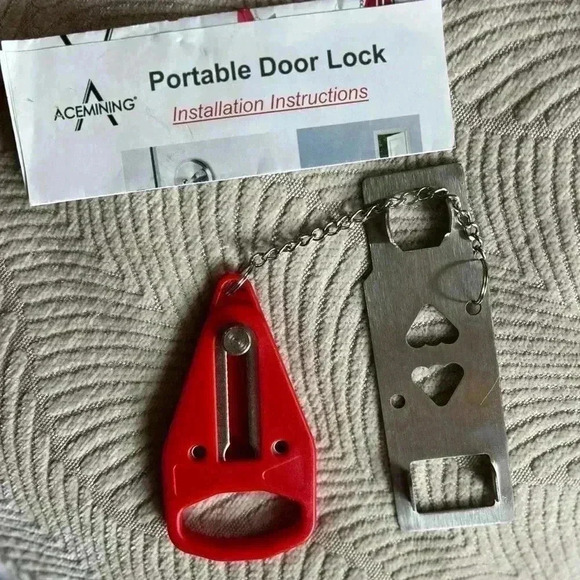 Portable Door Lock Home Security Door Lock Travel Hotel Home Apartment College - Picture 5 of 10